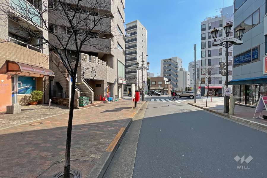 敷地南西側の前面道路