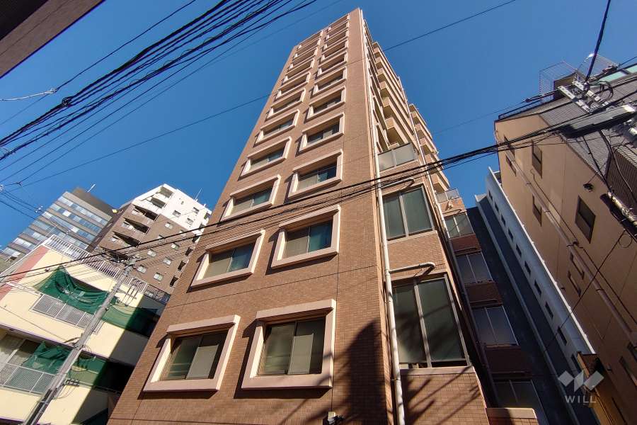 アイディーコート新宿西アルテの外観（北西側から）