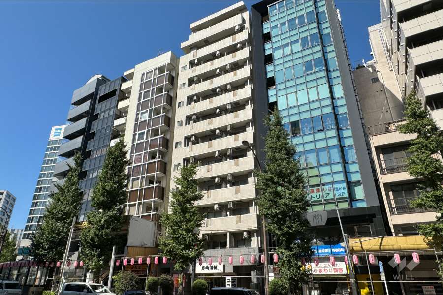 メインステージカテリーナ恵比寿駅前の外観（南東側から）