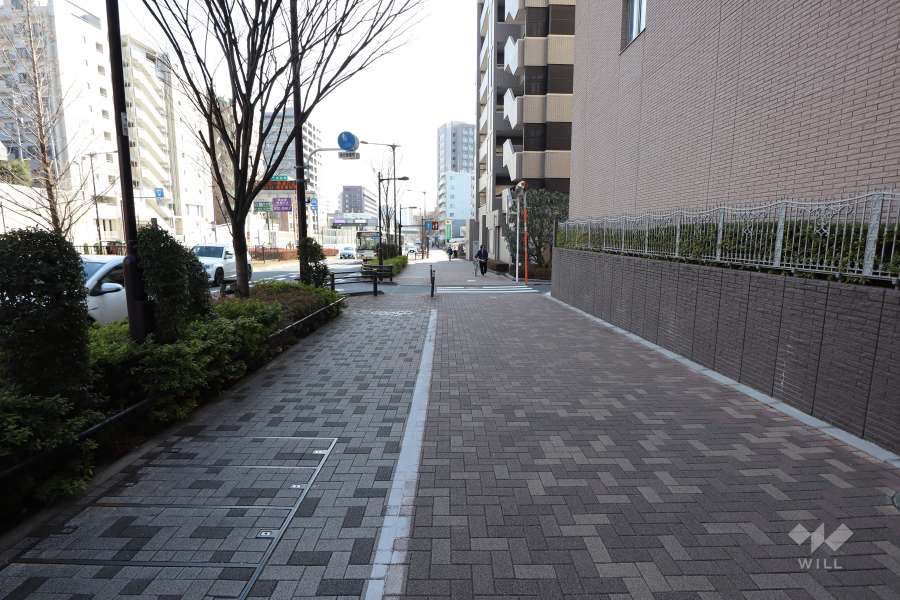 敷地南東側の前面道路