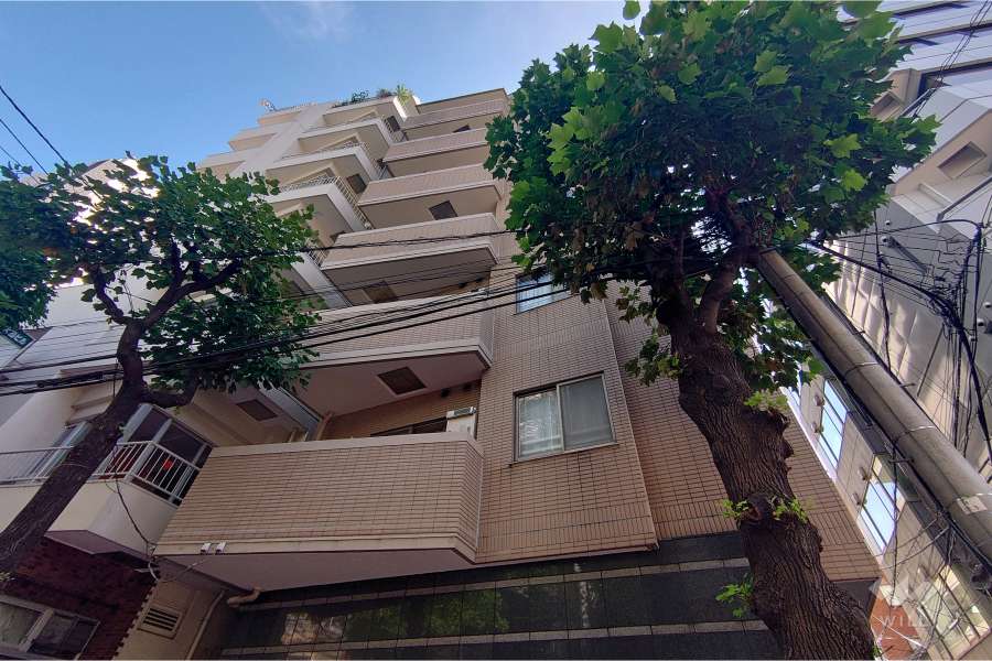 パレステュディオ渋谷イーストの外観（南西側から）