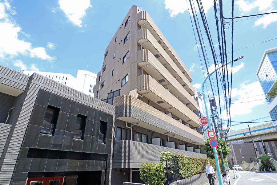 パレステュディオ代々木２神宮の杜の外観（南西側から）