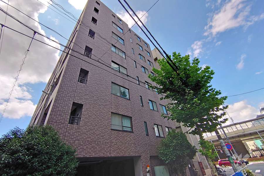 ザパームス代々木三丁目の外観（北側から）