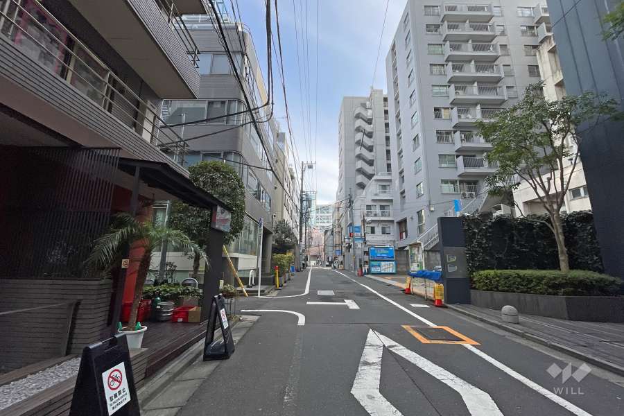 敷地南側の前面道路