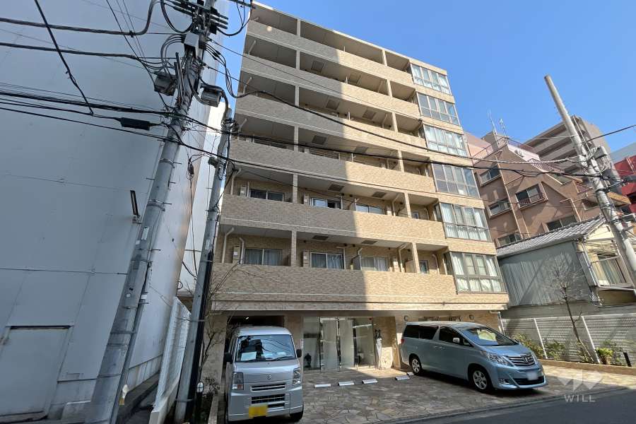 ステージファースト恵比寿東の外観（南西側から）