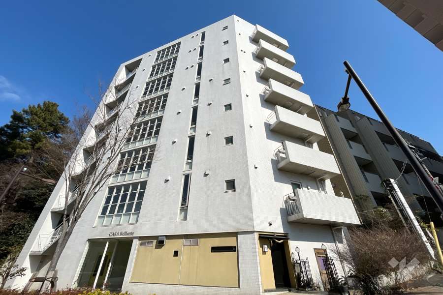 カーサブリランテ代々木公園の外観（西側から）