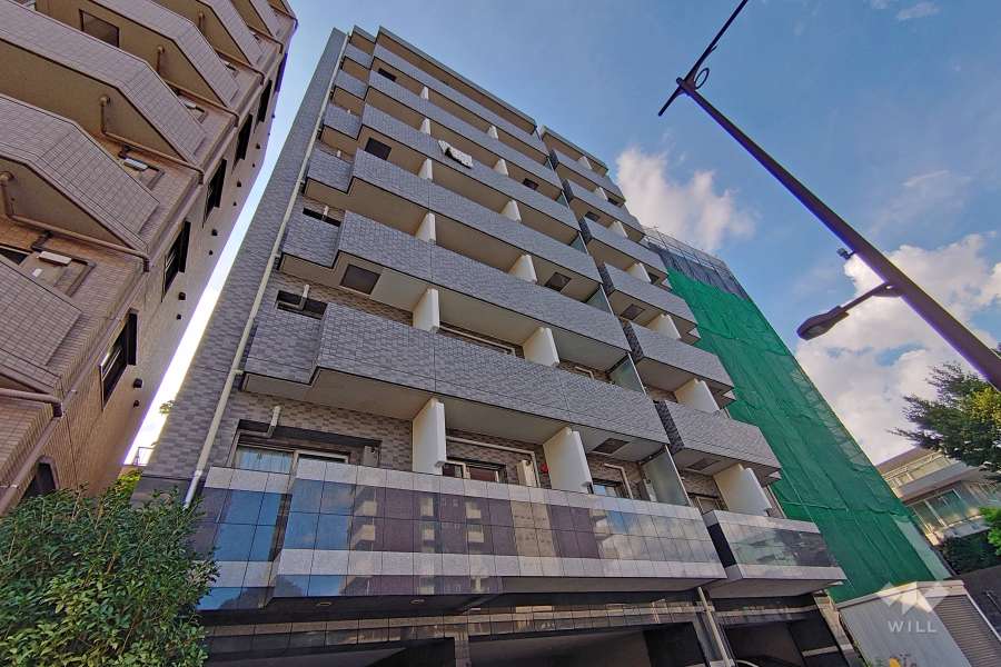 パークウェル初台の外観（南東側から）