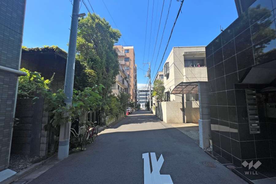 敷地北東側の前面道路