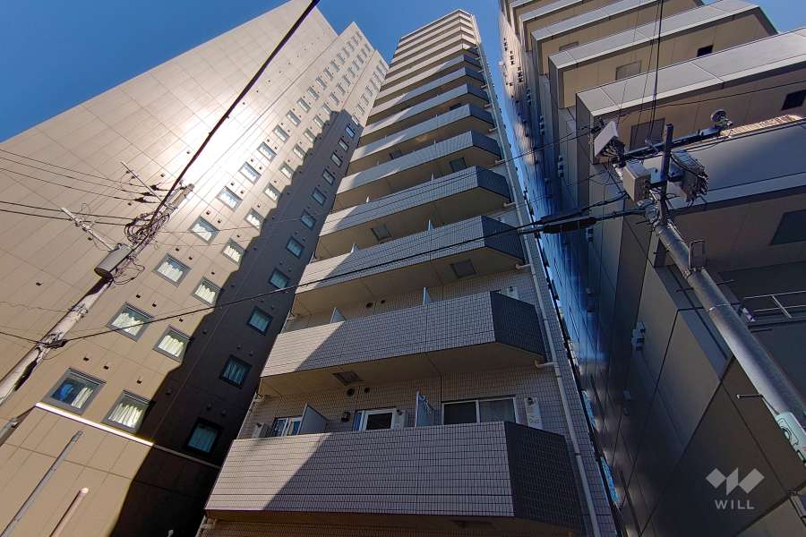 ステージファースト西新宿２の外観（北西側から）