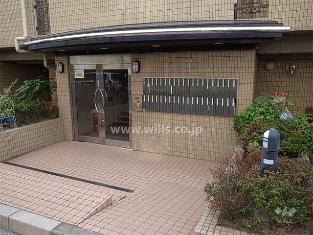 オートロック付きのエントランス