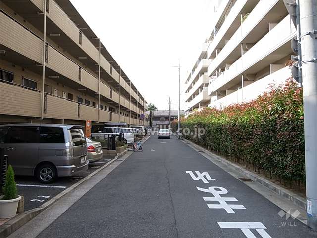 敷地北側の通り