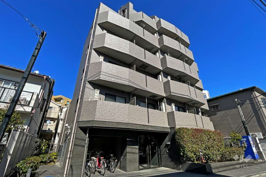 ルーブル渋谷初台弐番館の外観（南西側から）