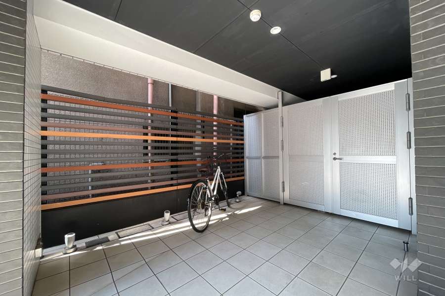 駐輪場はオートロック付きです。