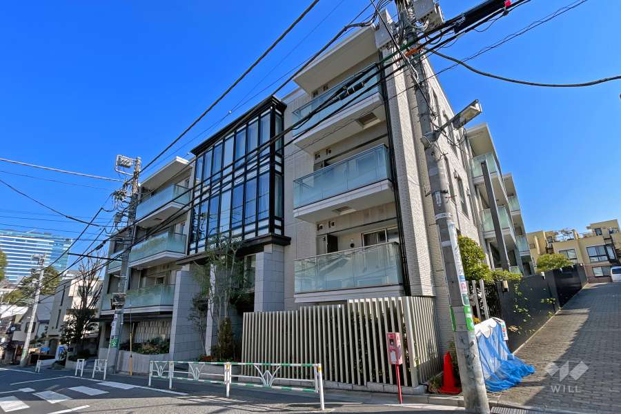 プラウド代官山の外観（南西側から）