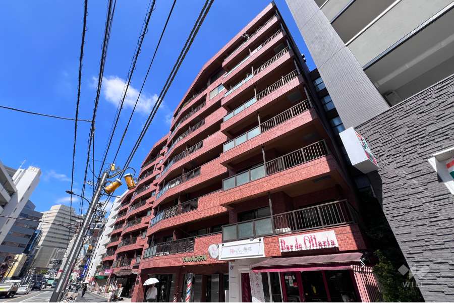 ヴェラハイツ恵比寿の外観（南東側から）