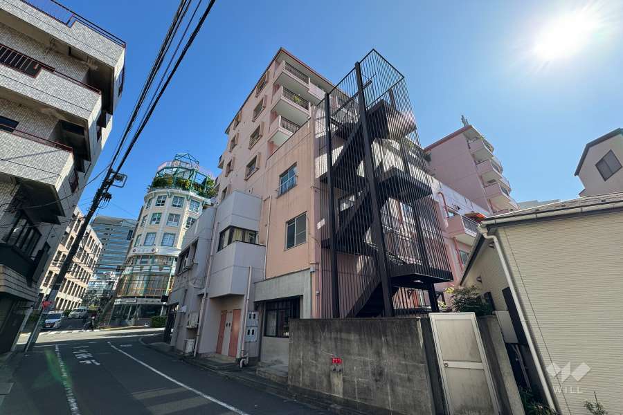 カルム恵比寿の外観（南西側から）