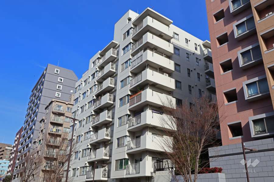 サンビューハイツ代々木の外観（南西側から）