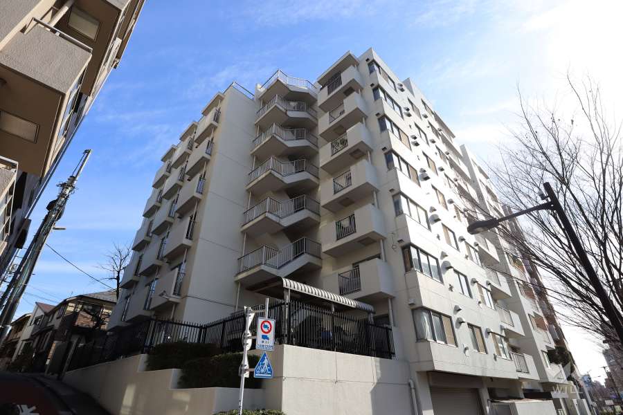 サンビューハイツ代々木の外観（北西側から