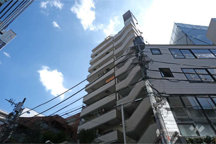 シルバープラザ恵比寿の外観（北西側から）