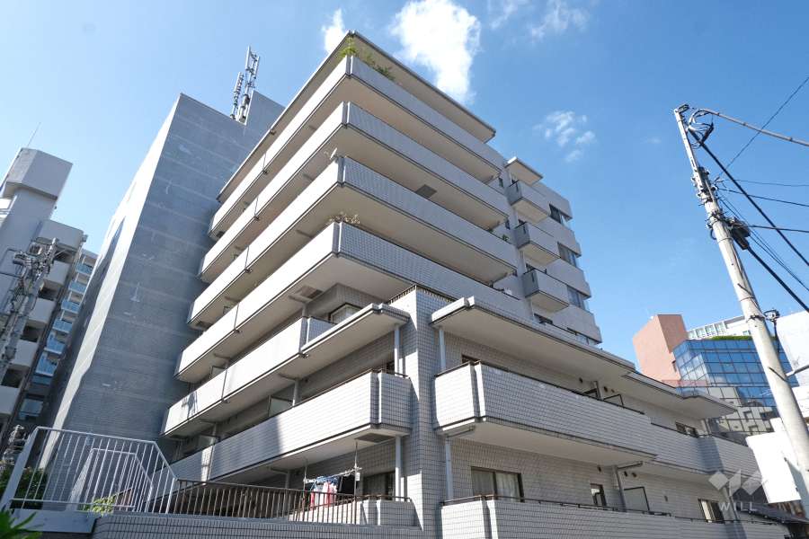 パークノヴァ恵比寿の外観（南東側から）