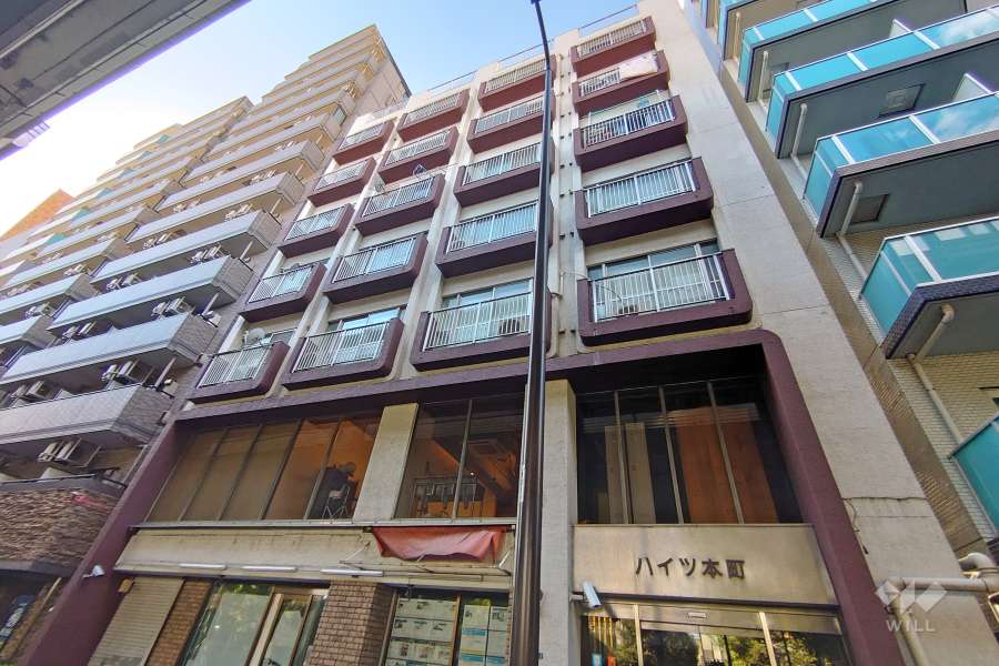 ハイツ本町の外観（南東側から）