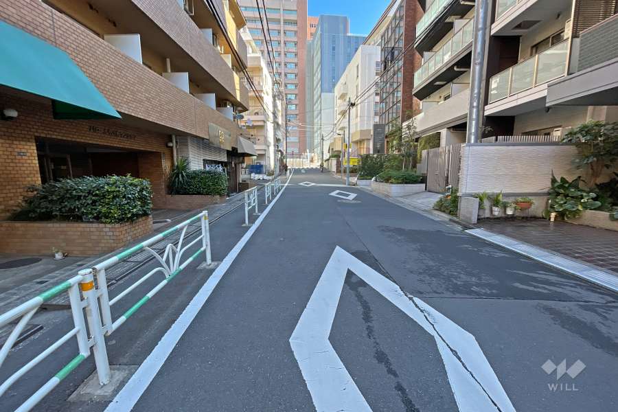 敷地南側の前面道路