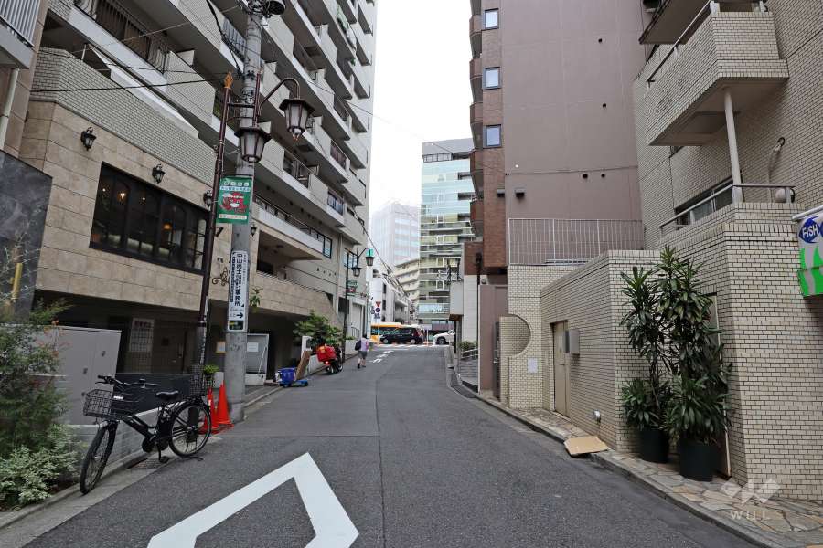 敷地北東側の前面道路