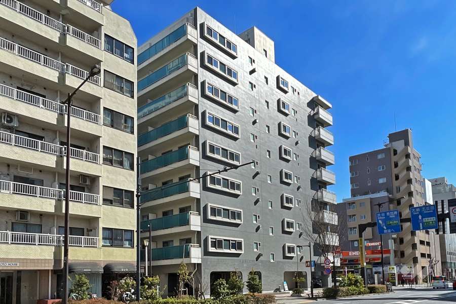 松涛パークハウスの外観（北西側から）