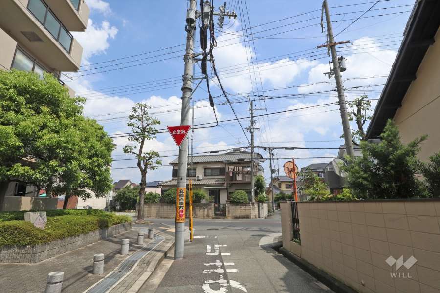 敷地東側の前面道路