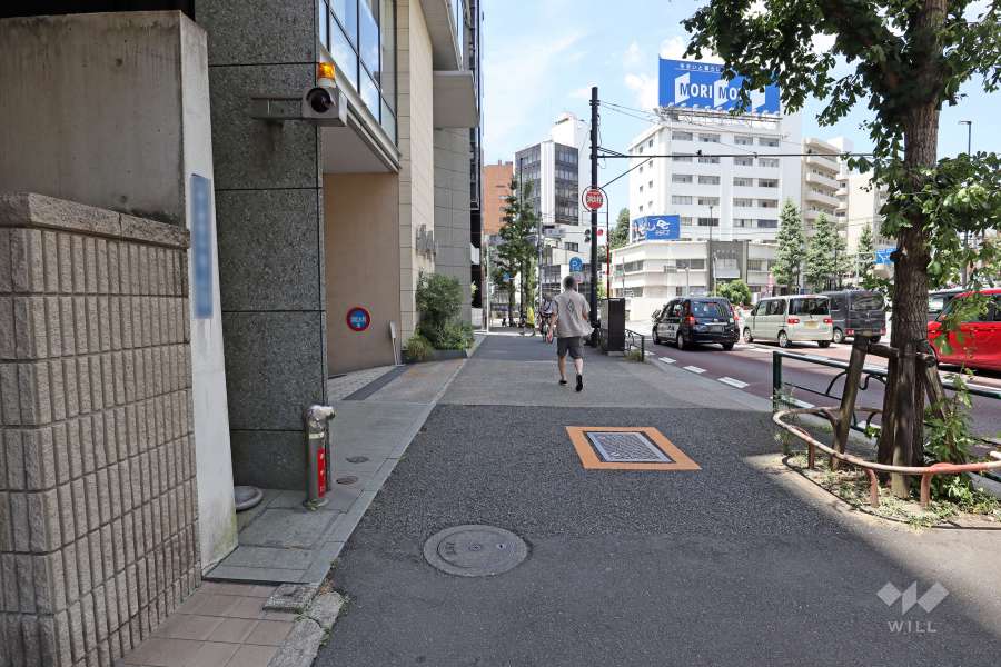 前面道路（東側から）