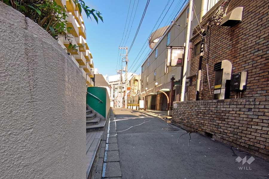 敷地北東側の前面道路