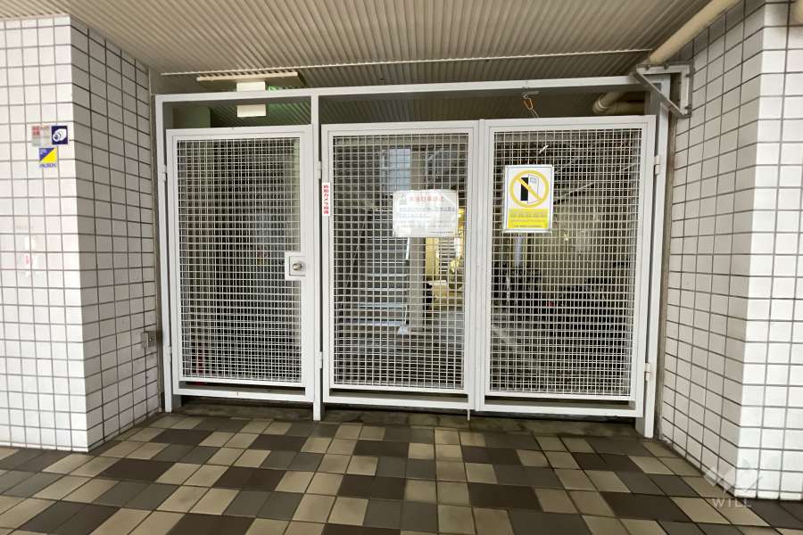 駐輪場の出入り口