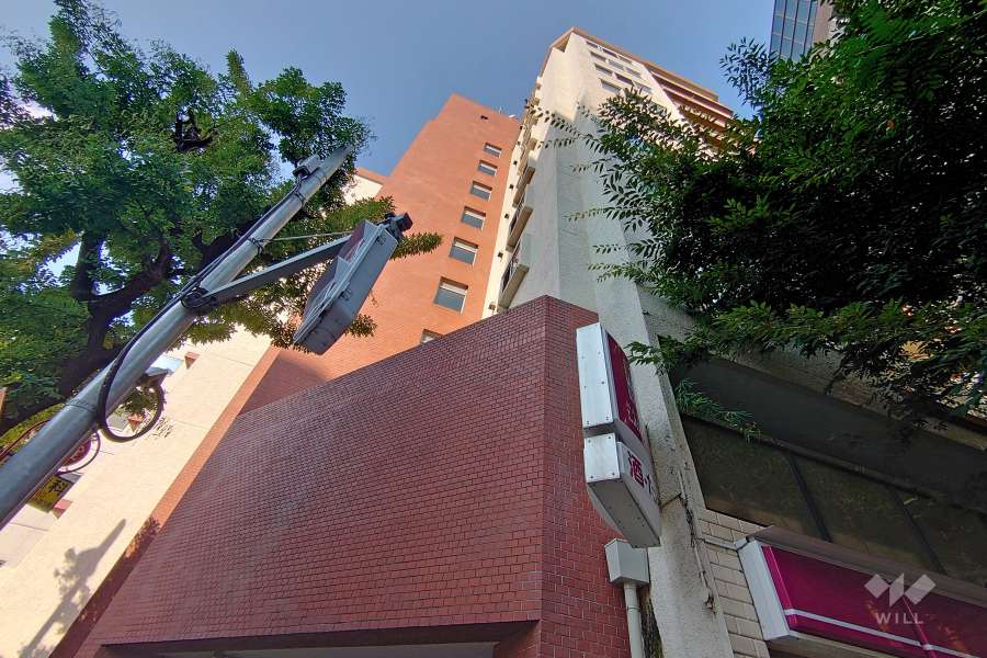 ハイマート渋谷神泉の外観（南西側から）