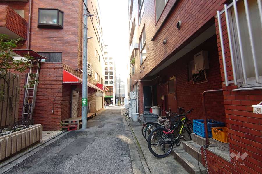 敷地南側の前面道路　