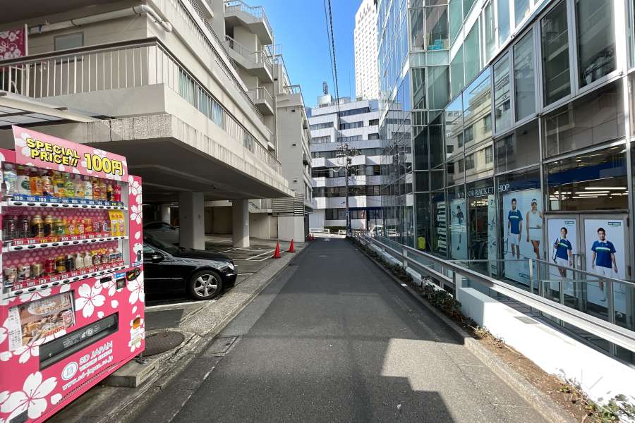 敷地北側の前面道路(東側から)