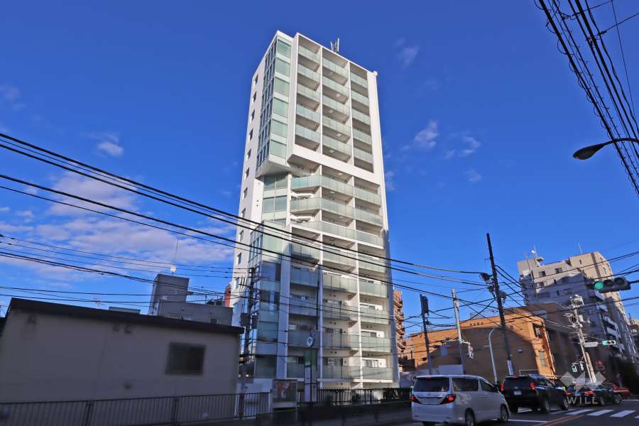 コートヒルズ広尾南の外観（南西側から）