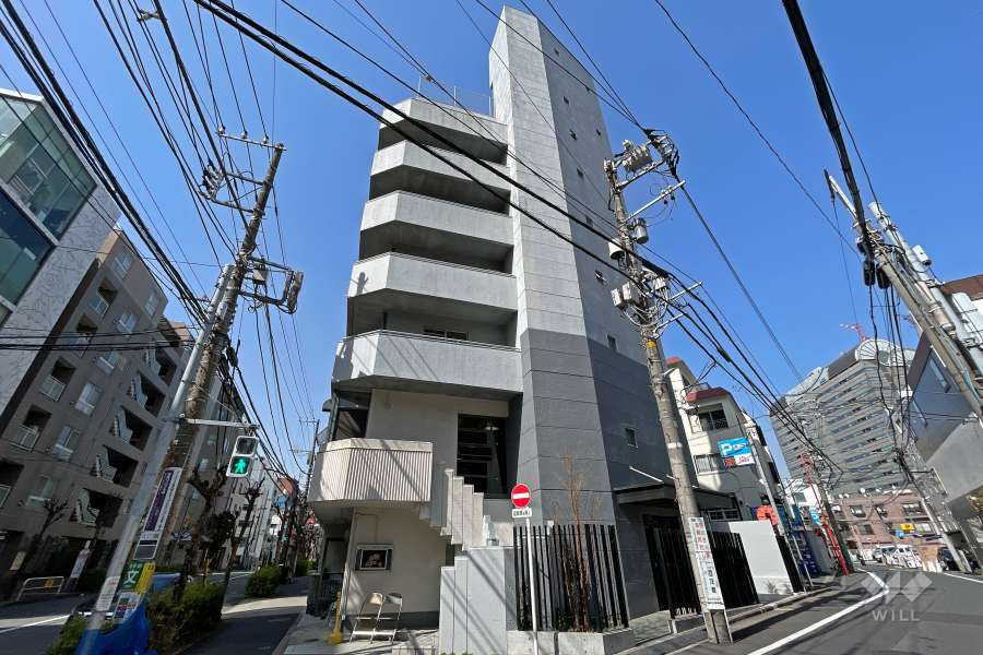 シャトレ恵比寿の外観（南東側から）