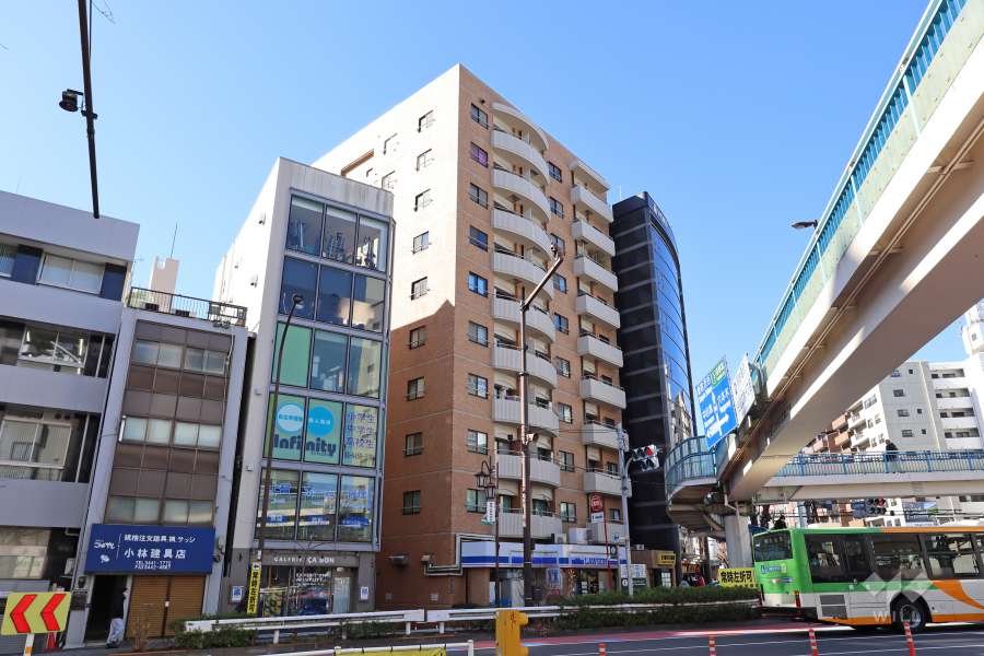 ルモン広尾の外観（北東側から）