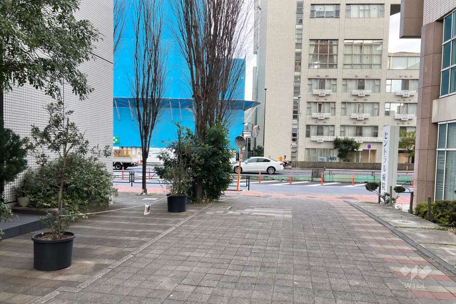 敷地南東側の前面道路