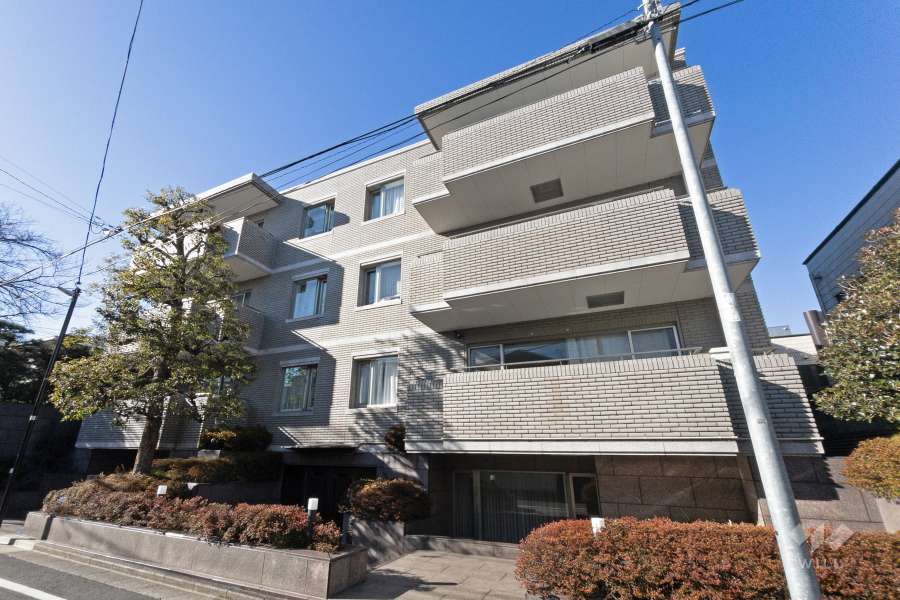 徳川山パークマンションの外観（南東側から）