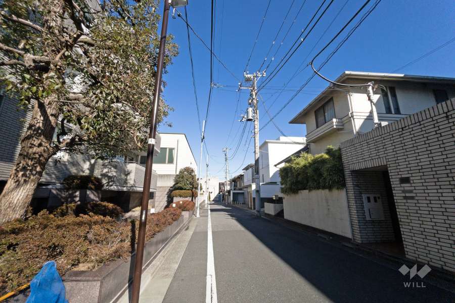 敷地南側の前面道路