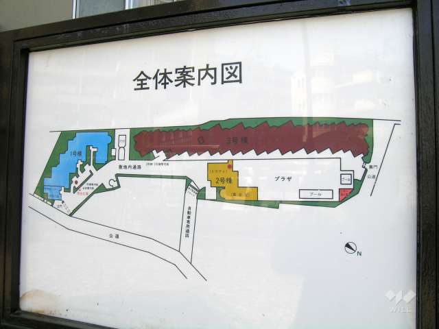 パレ武庫川プルミエール2の敷地配置図