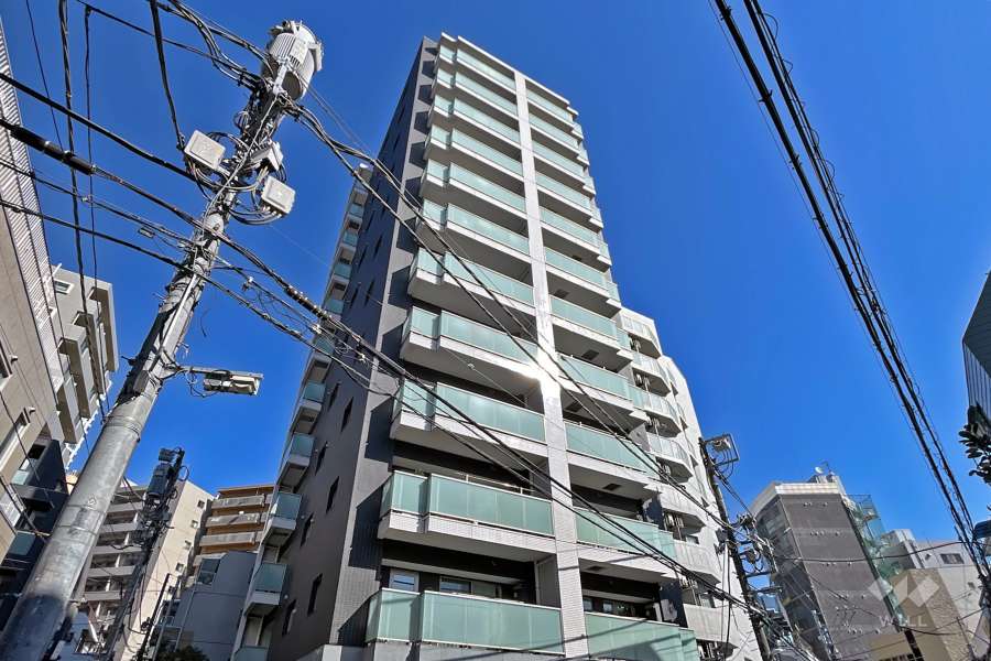 グランスイート渋谷桜丘町の外観（西側から）