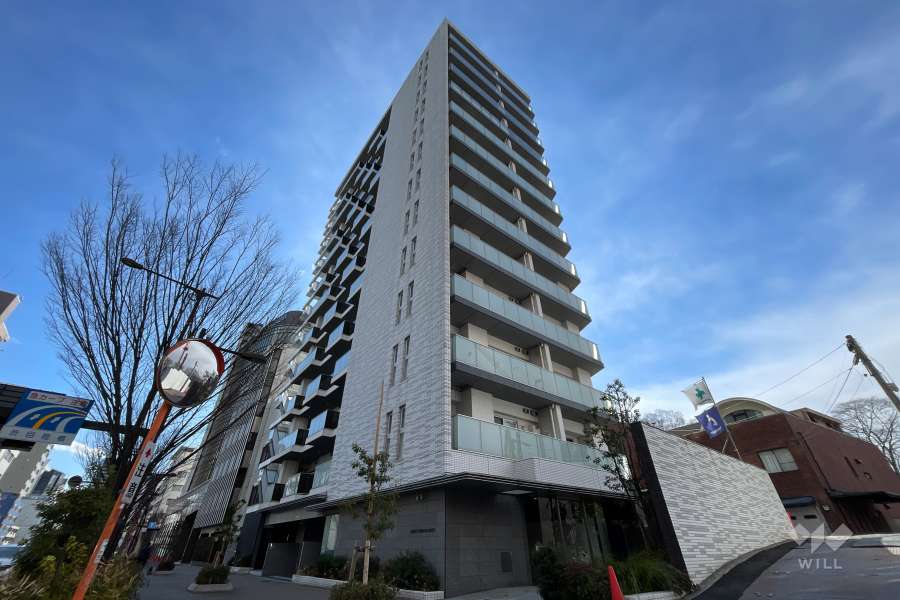 ライオンズアイル渋谷松濤の外観（北側から）