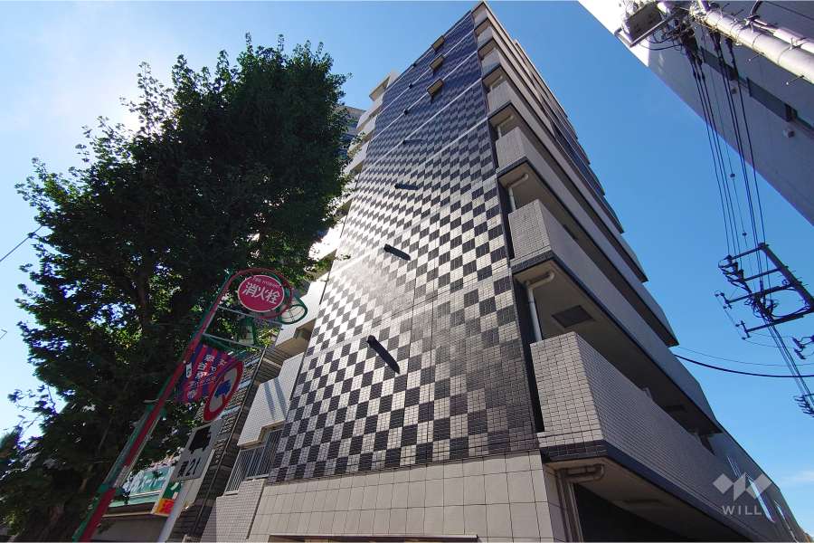 プレミアムキューブ笹塚の外観（南東側から）