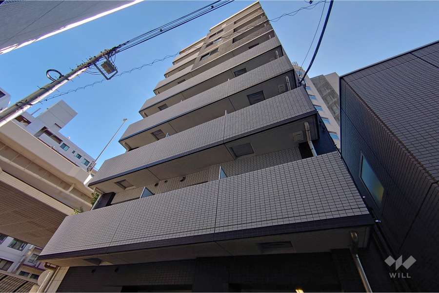 プレミアムキューブ笹塚の外観（北東側から）