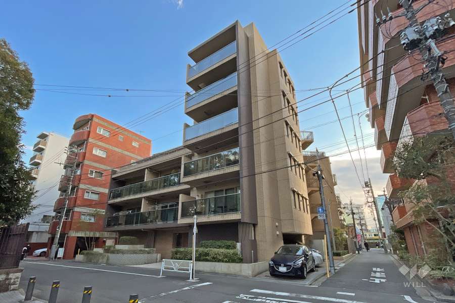 ザパームス千駄ヶ谷御苑の杜の外観（北側から）