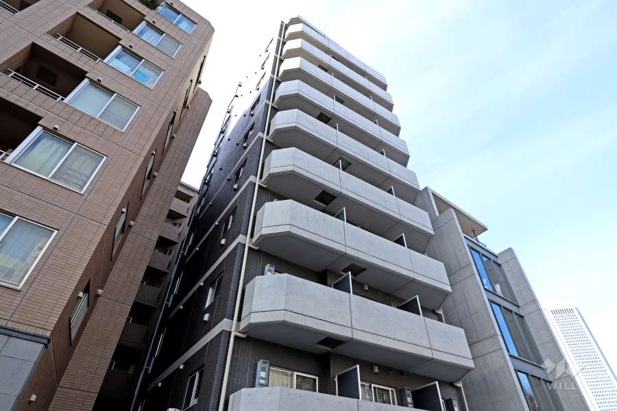 ルリオン初台の外観（南東側から）