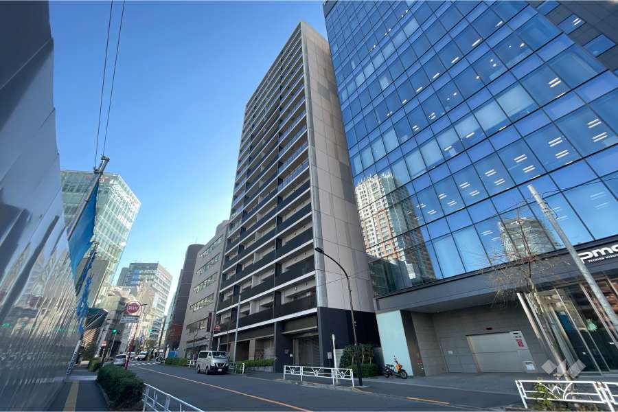 ザパークハウス渋谷美竹の外観（北西側から）