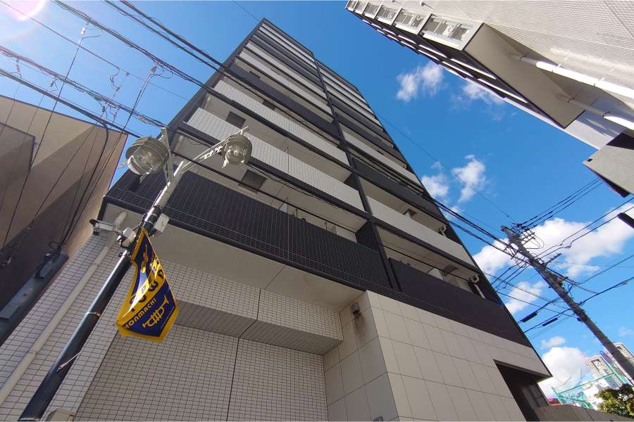 プレールドゥーク渋谷初台の外観（南西側から）